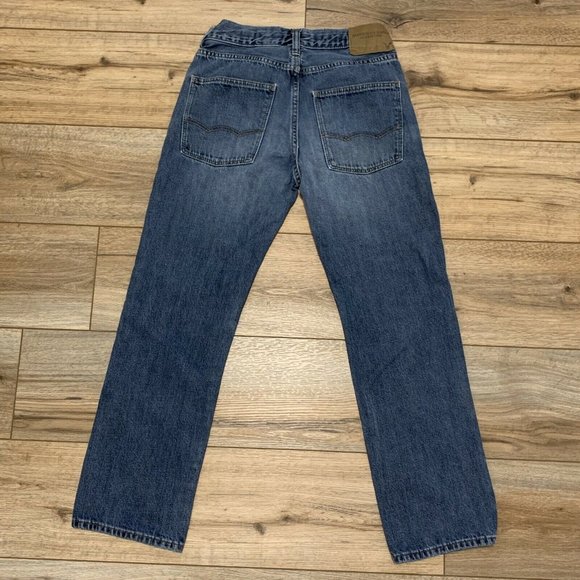 Men's American Eagle Jeans 26 x 28 Slim Straight Fit Denim Blue Cotton Med Wash - Picture 4 of 11